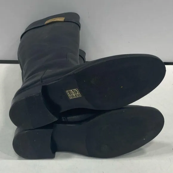 Tory Burch, Women's Black Leather Riding Boots Size 9