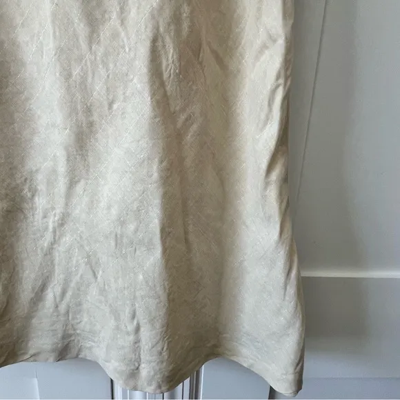 Tracy Reese Linen Blend A-Line Skirt Cream Sz 2