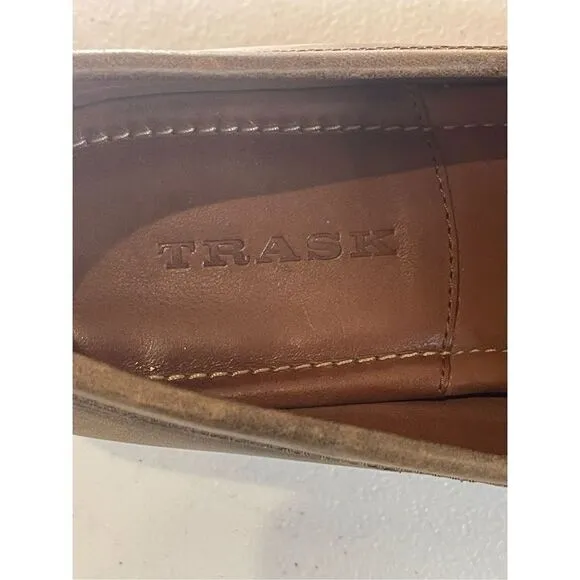 Trask men’s loafers leather size 10 brown