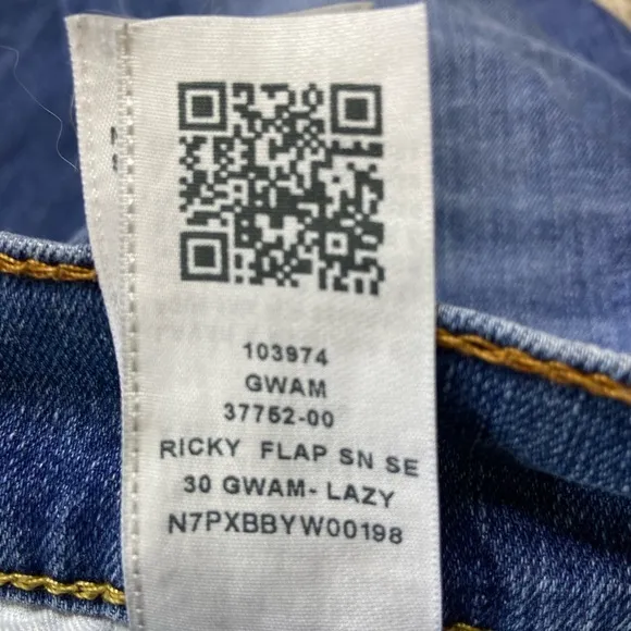 True Religion Men’s Ricky Relaxed Straight Denim Jeans Size 36 EUC