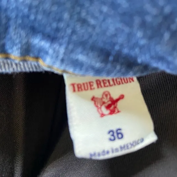 True Religion Men’s Ricky Relaxed Straight Denim Jeans Size 36 EUC