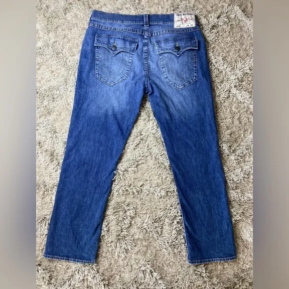 True Religion Men’s Ricky Relaxed Straight Denim Jeans Size 36 EUC