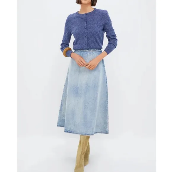 TUCKERNUCK Acid Wash Denim Britt Skirt