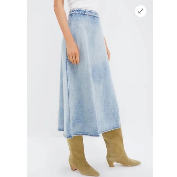TUCKERNUCK Acid Wash Denim Britt Skirt