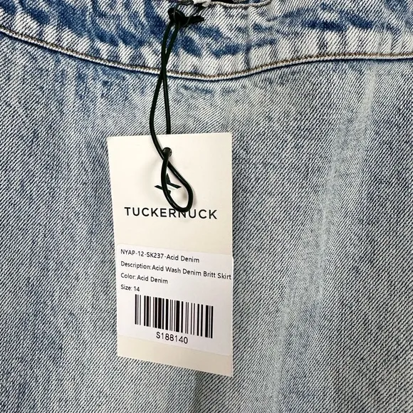 TUCKERNUCK Acid Wash Denim Britt Skirt