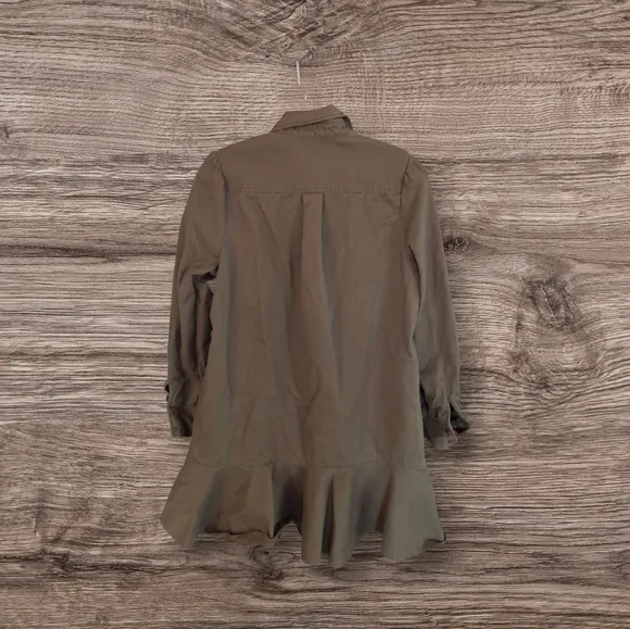 Tuckernuck Army Green Chino Callahan Shirt Dress