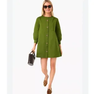 Tuckernuck Blake Dress Mod Mini Long Sleeve Boxy Pockets New Size XXL