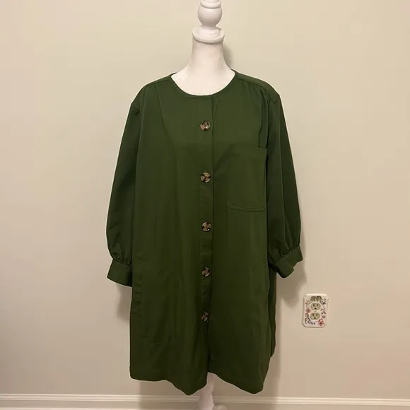 Tuckernuck Blake Dress Mod Mini Long Sleeve Boxy Pockets New Size XXL