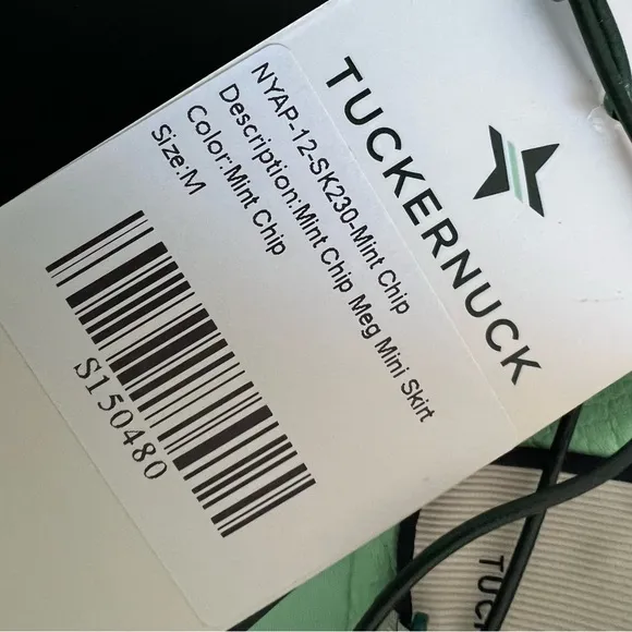 Tuckernuck Faux leather meg a line mini skirt size medium Mint chip green