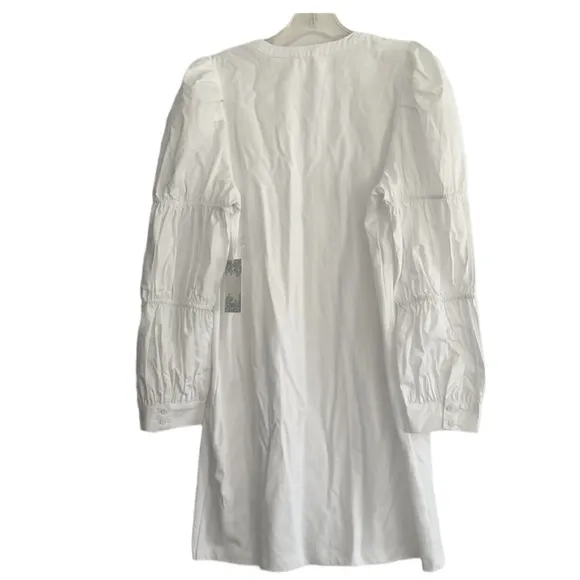 Tuckernuck Hyacinth House White Poplin Long Sleeve Willa Mini Knit NWT
