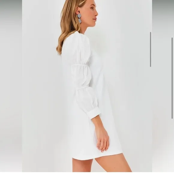 Tuckernuck Hyacinth House White Poplin Long Sleeve Willa Mini Knit NWT