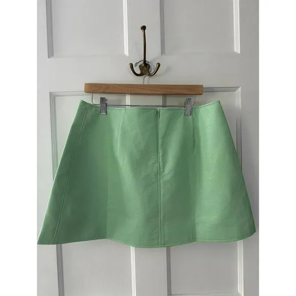 Tuckernuck Mint Chip Leather Meg Mini Skirt NWT Extra Large XL