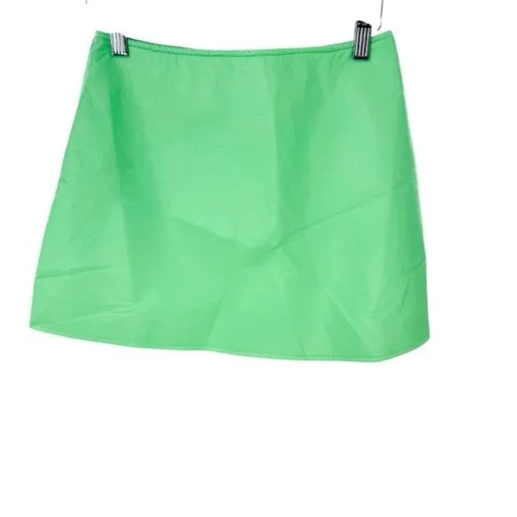 Tuckernuck NEW Mint Chip Faux Vegan Leather Meg Mini Skirt Size S
