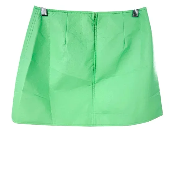 Tuckernuck NEW Mint Chip Faux Vegan Leather Meg Mini Skirt Size XS
