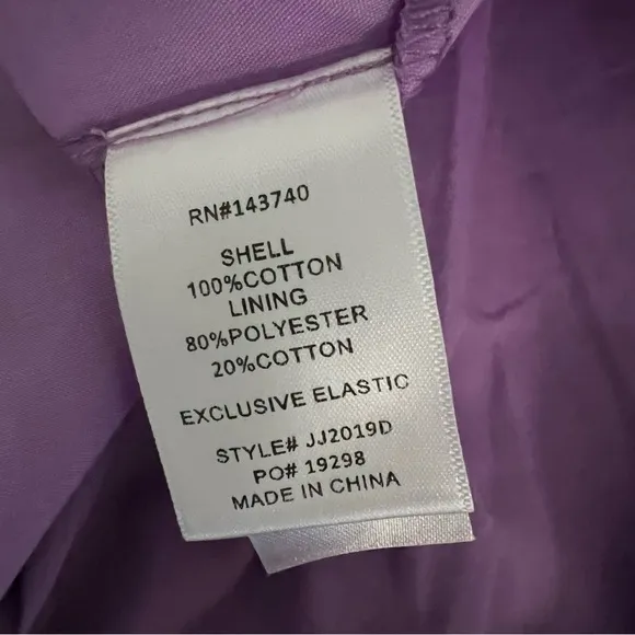 Tuckernuck Shirred capri off shoulder midi dress Ladies size xxs Purple
