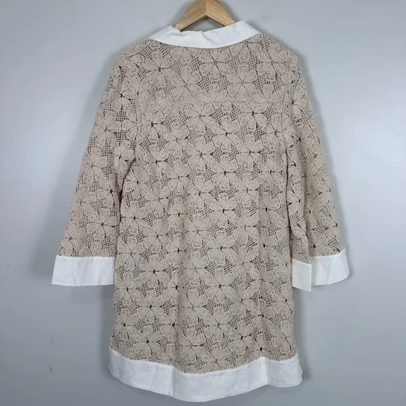TUCKERNUCK Tan Crochet Collier Dress