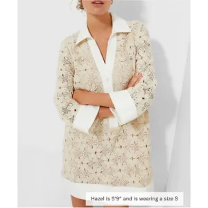 TUCKERNUCK Tan Crochet Collier Dress