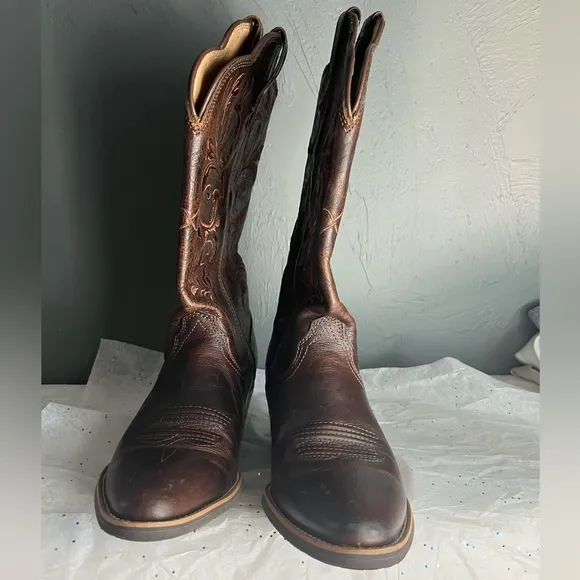 TWISTED X WOMEN'S WESTERN PERFORMANCE BOOTS - MEDIUM TOE BROWN SIZE 8