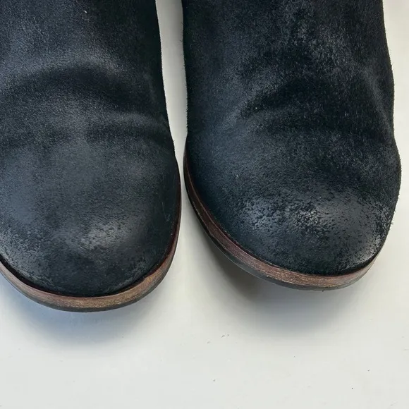 UGG Australia Annisa‎ Suede Leather Genuine Sheep Skin Black Boots