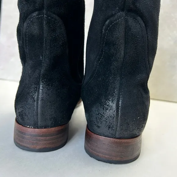 UGG Australia Annisa‎ Suede Leather Genuine Sheep Skin Black Boots