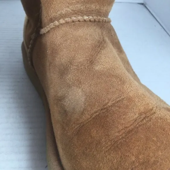 UGG Australia Classic Tall 5815 Suede Leather Sheepskin BOOTS Chestnut US 8