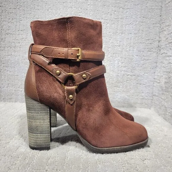 UGG Australia Dandridge Women's Size 9.5 US Brown Suede Ankle Boots 1019010
