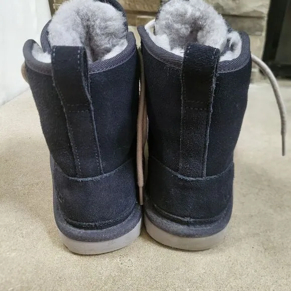 UGG Australia Harkley US Size 5 True Navy Mens Suede BOOTS