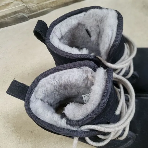 UGG Australia Harkley US Size 5 True Navy Mens Suede BOOTS