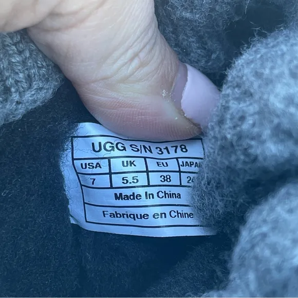 UGG Australia Tularosa Route classic tall boots detachable sweater sock black 7