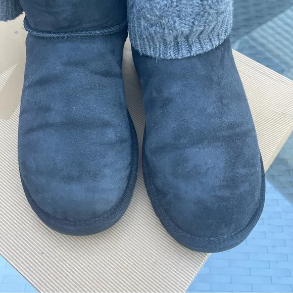 UGG Australia Tularosa Route classic tall boots detachable sweater sock black 7