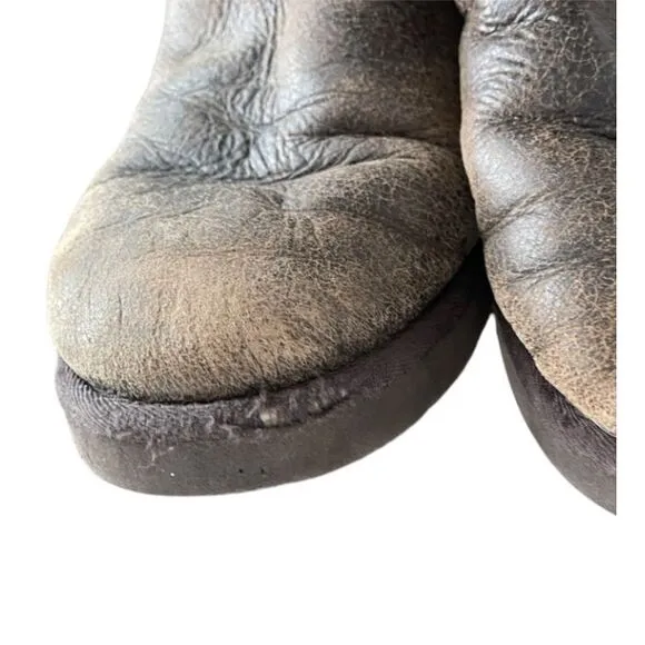 Ugg Australia Women Classic Tall Bomber Sheepskin‎ Lined Brown Boots Womens 10