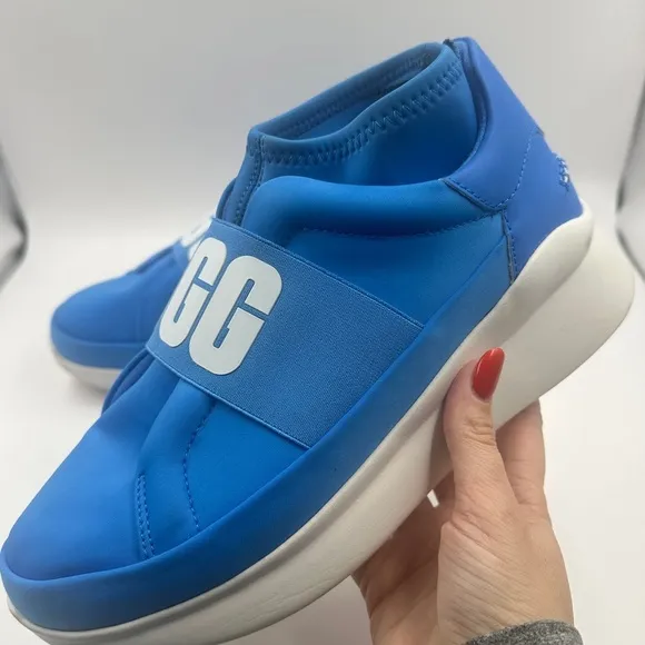 UGG Australia Womens Neutra Size 8 Sneaker Slip On Neon Blue Athletic Trainers