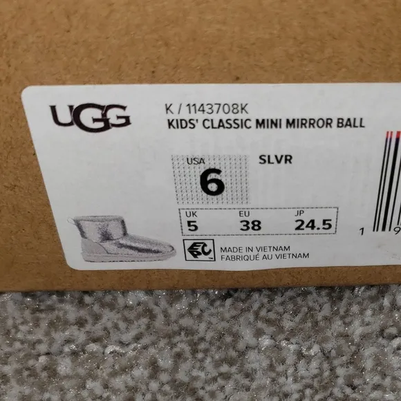 Ugg Big Kids Classic Mini Mirror Ball Boots