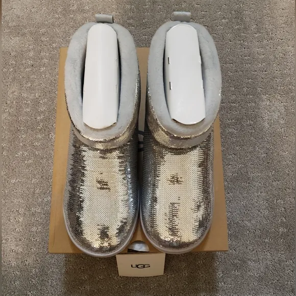 Ugg Big Kids Classic Mini Mirror Ball Boots