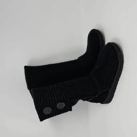 UGG Black  Classic Cardy Girls Boots Size 3
