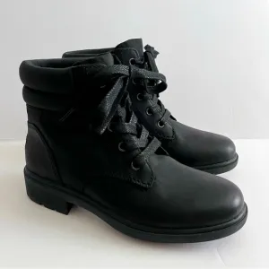 UGG Black Harrison Lace Up Boots NEW