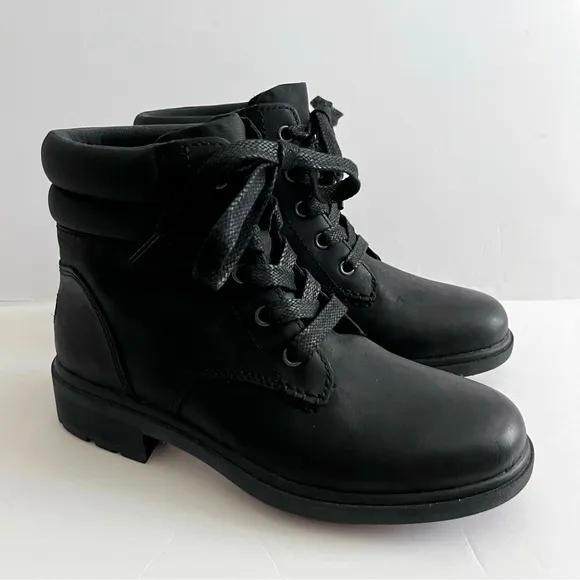 UGG Black Harrison Lace Up Boots NEW
