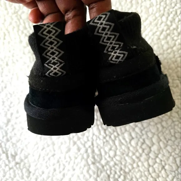 UGG Black High Ankle Booties kids size 7