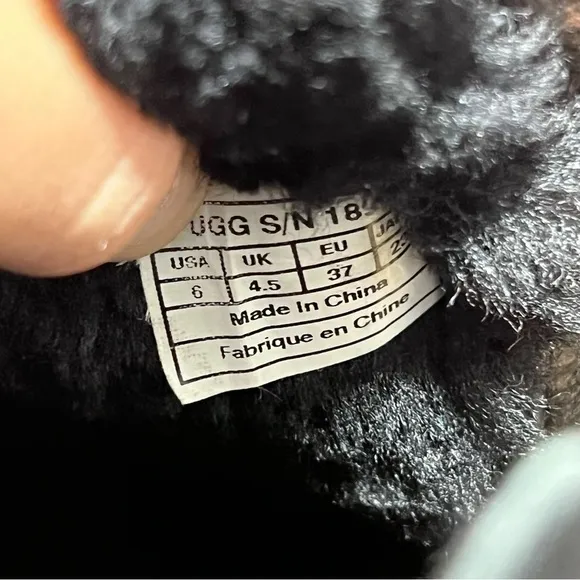 Ugg Black Suede Kenley Side Zip Winter Boots