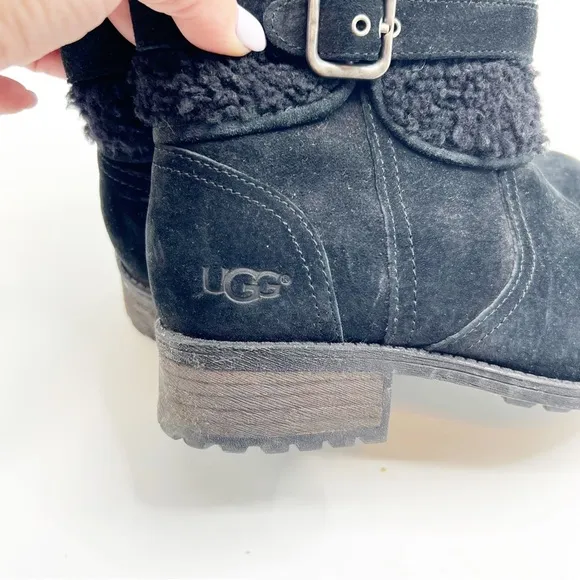 UGG Blayre II Suede Black Boots Size 7.5 - NWOT
