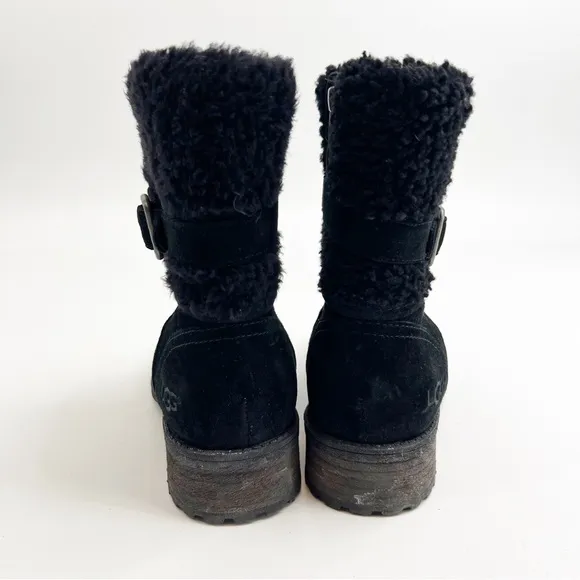 UGG Blayre II Suede Black Boots Size 7.5 - NWOT