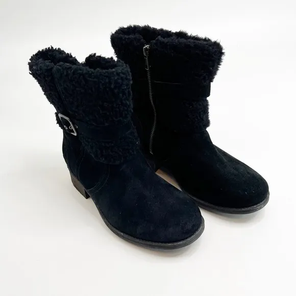 UGG Blayre II Suede Black Boots Size 7.5 - NWOT