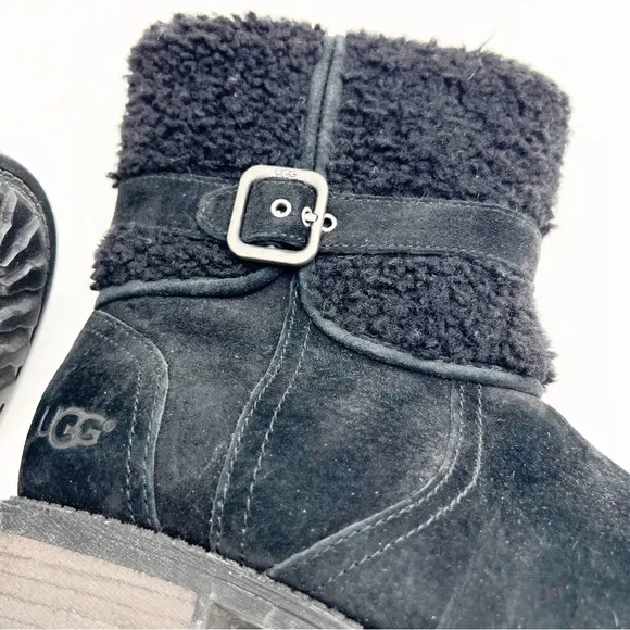 UGG Blayre II Suede Black Boots Size 7.5 - NWOT