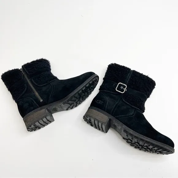 UGG Blayre II Suede Black Boots Size 7.5 - NWOT