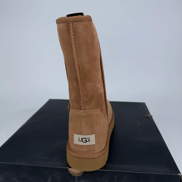 UGG Boots Mens 14 Brown Classic Short 5800 Suede Sheepskin Shearling Lined NEW