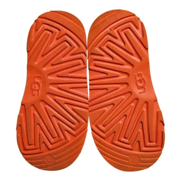 UGG Classic Clear Mini II Little Girls Boots Wool US 11 Orange 1112386K Kids