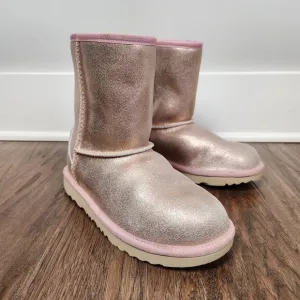 UGG Classic II Metallic Pink kid's boots