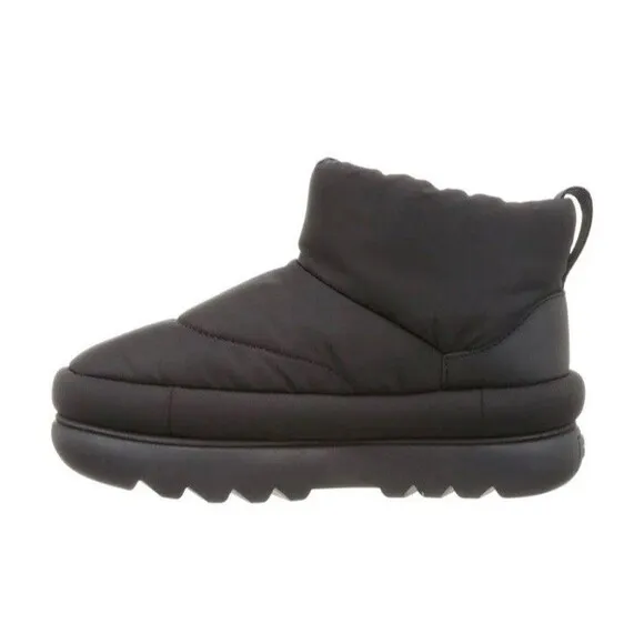 Ugg Classic Maxi Mini Synthetic Textile Winter Boots in Black 6 NWOB