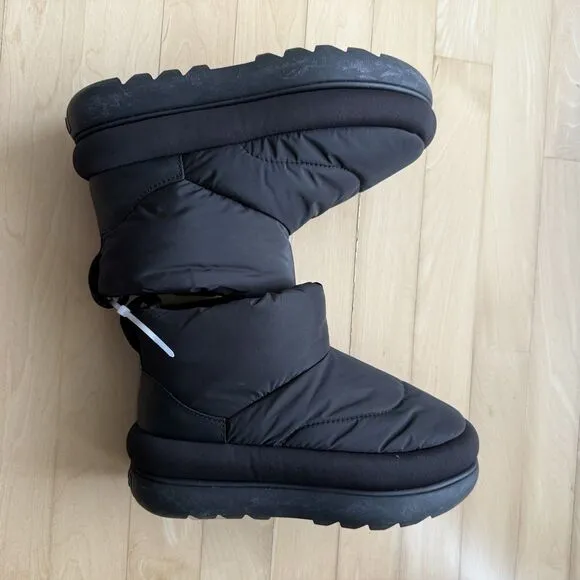 Ugg Classic Maxi Mini Synthetic Textile Winter Boots in Black 6 NWOB