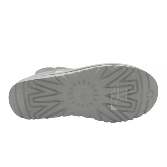 UGG CLASSIC MINI IRIDESCENT GLACIER GREY WOMEN'S BOOTS US SIZE 8